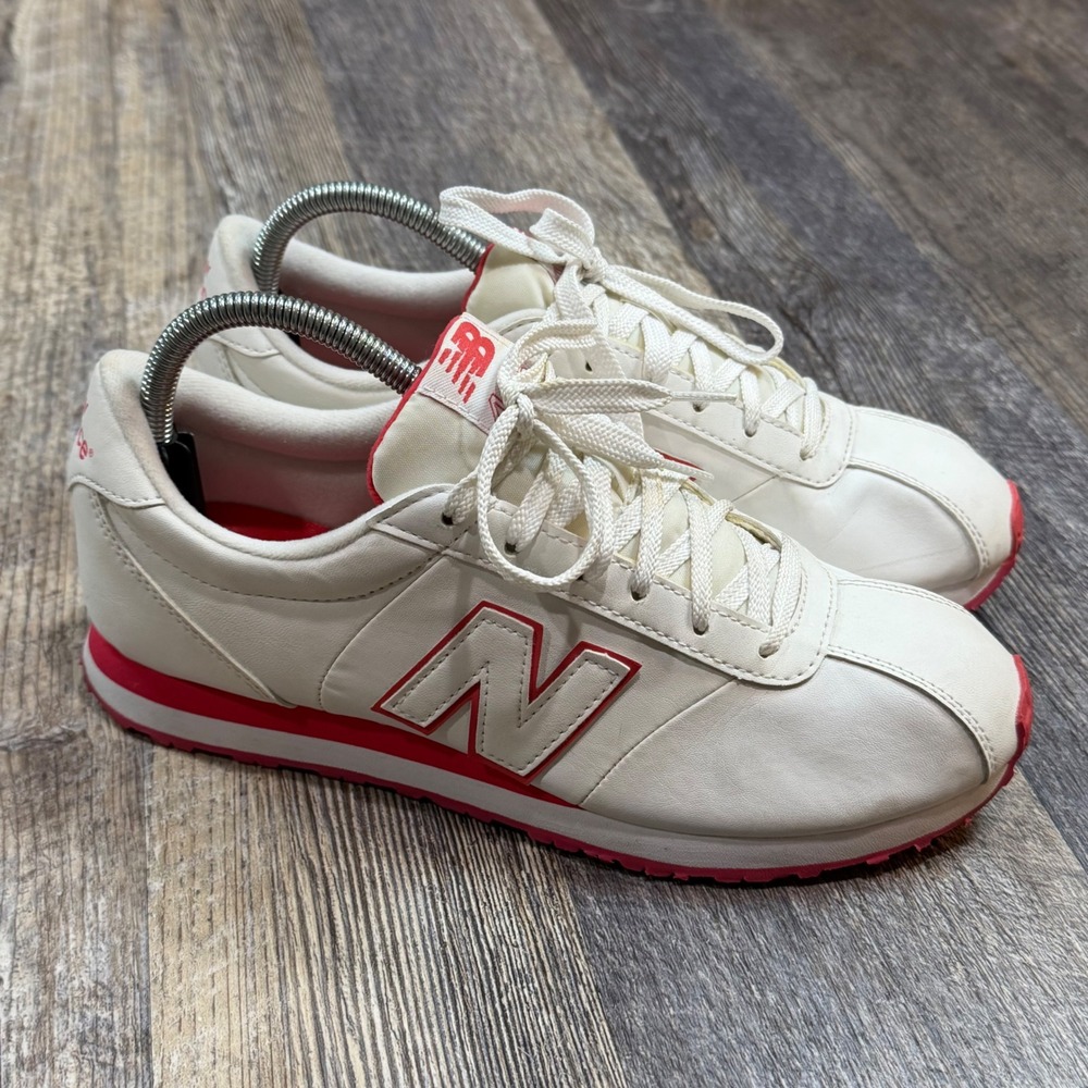 New Balance 446 Sneakers Womens Size 9.5 Off-White Red Retro Lifestyle Runner